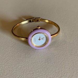 Vintage!! Gucci Quartz Swiss Made 1100-L Gold Plated Watch